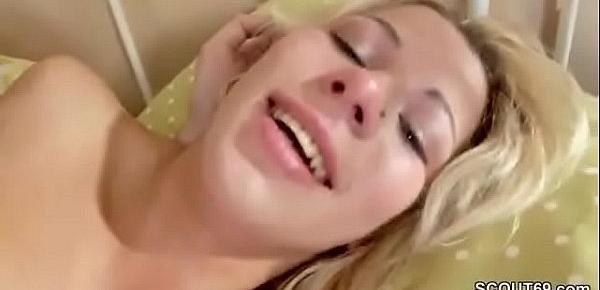  Blonde Sister get Fuck in Ass and Cum in Face by Step-Bro
